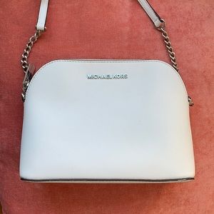 Michael Kors Small White leather Crossbody